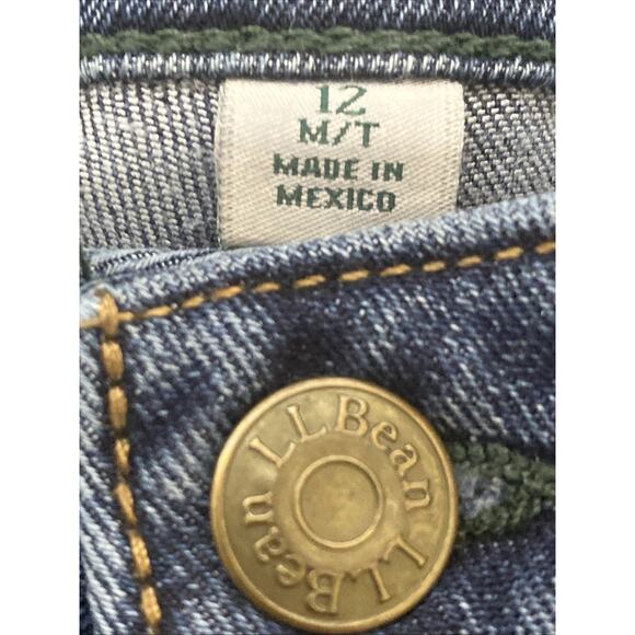 L.L. Bean Beanflex Skinny Leg Favorite Fit Jeans Size 12 M/T - Picture 4 of 5